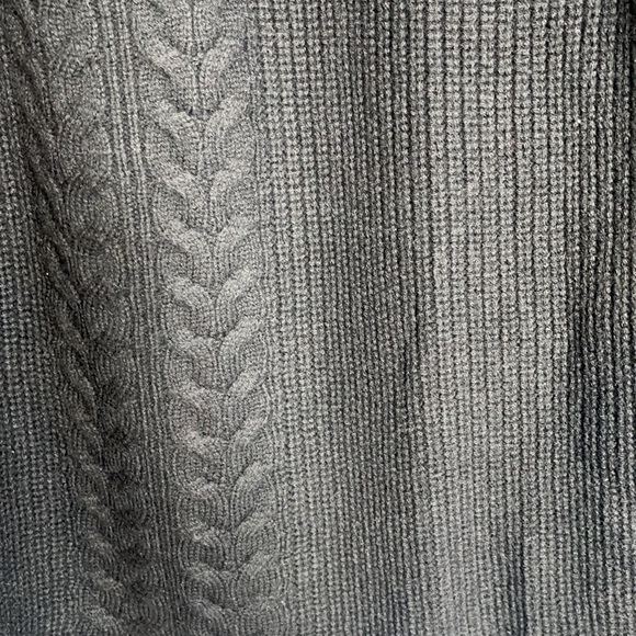 Nwot Talbots Black Ribbed Cable Lamb’s Wool blend Sweater XLP - Picture 5 of 9